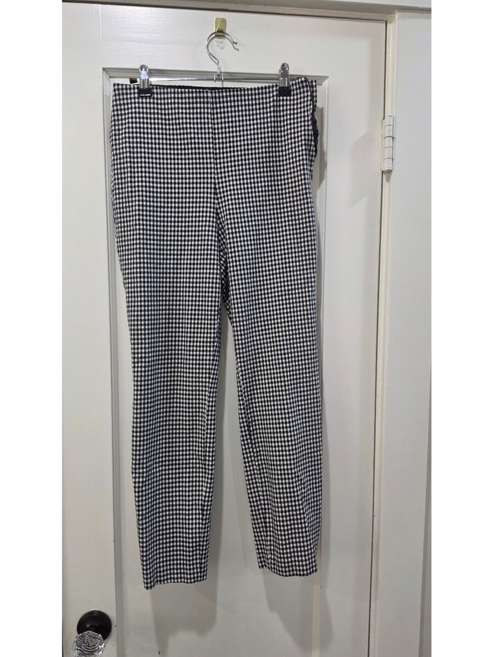 H&M Black and White Gingham Pants Size S